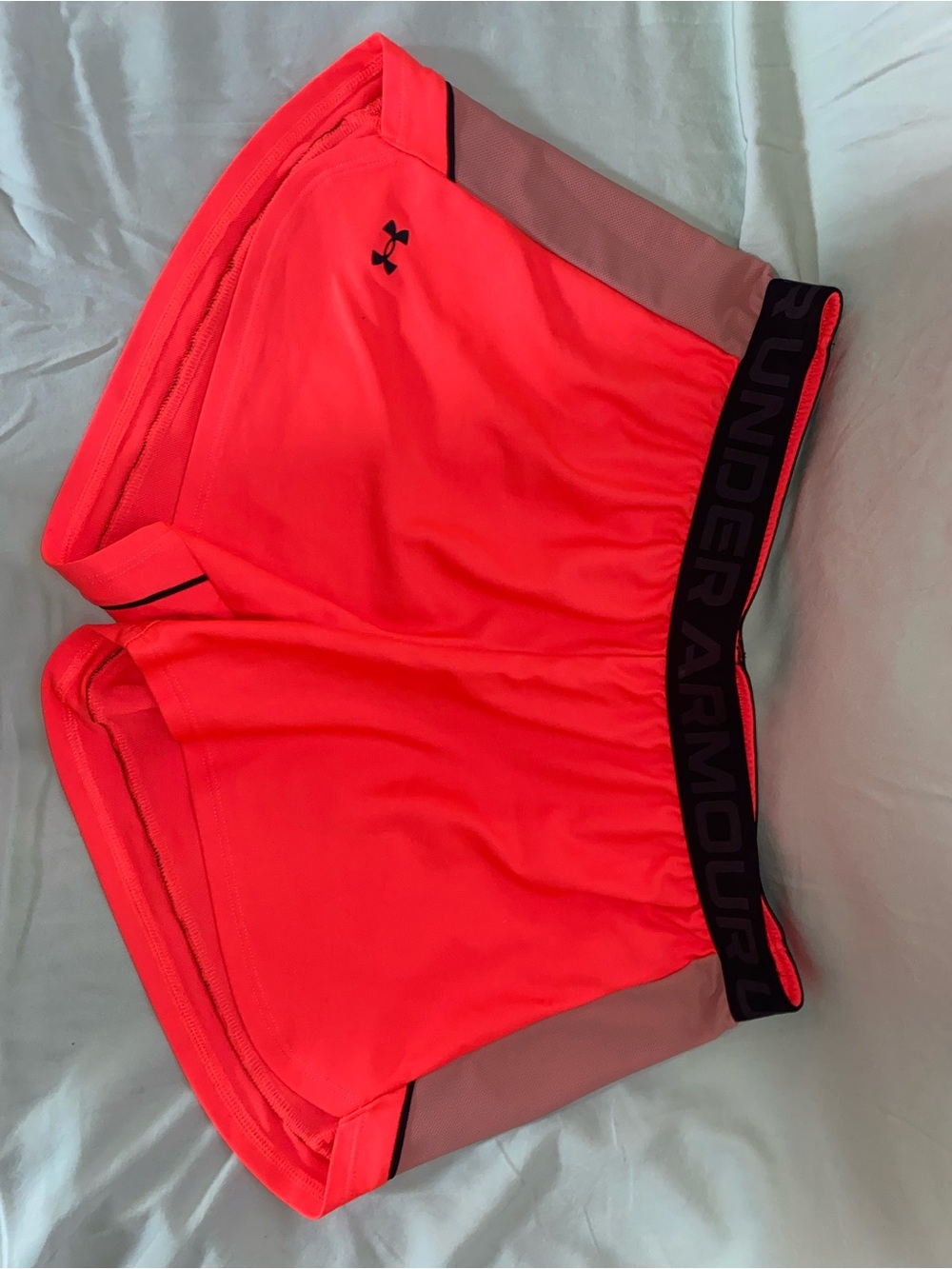 Under Armour Neon red-orange Athletic Training Shorts